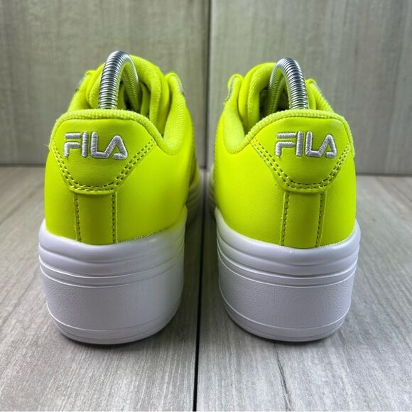 NEW Fila WX-100 Neon Yellow Sneaker Lace Up Athletic Shoe Womens Size 5 - Picture 7 of 10